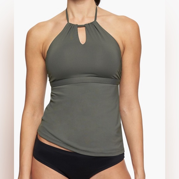 Athleta Halter Top Green Tankini Size L - Picture 1 of 6